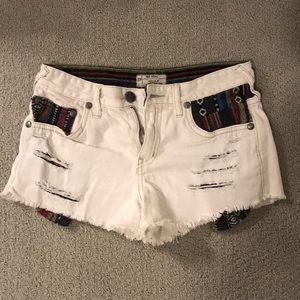 white Free People shorts!